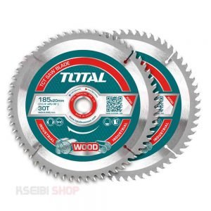 صينية خشب 7.25 بوصة 30 سن 2 قطعة TOTAL موديل TAC231410