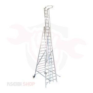 سلم ثلاث وصلات لاعمال الكهرباء إرتفاع 7.80 متر 17 درجات IND من METAFORM موديل 72-9