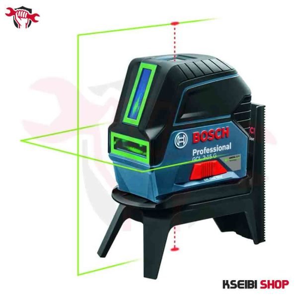 ⁦ميزان ليزر 2 خط + 2 نقطة 15 متر أخضر BOSCH موديل GCL 2-15 G⁩ - الصورة ⁦3⁩